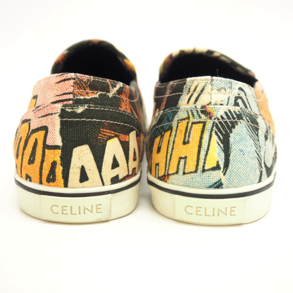 CELINE Slip-on 300B84 Canvas, Leather black Women 38