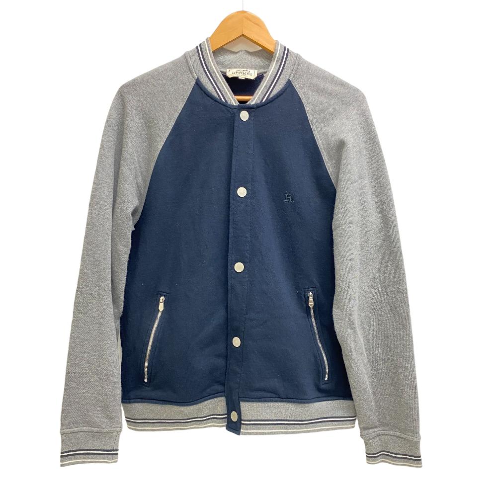 HERMES Blouson cotton gray Serie M