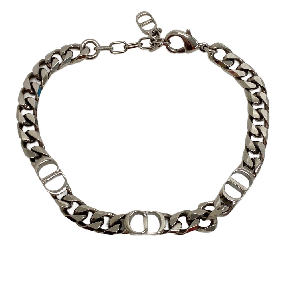 Dior bracelet B1446HOMMT_D000 brass Silver Chain link CD icon Women