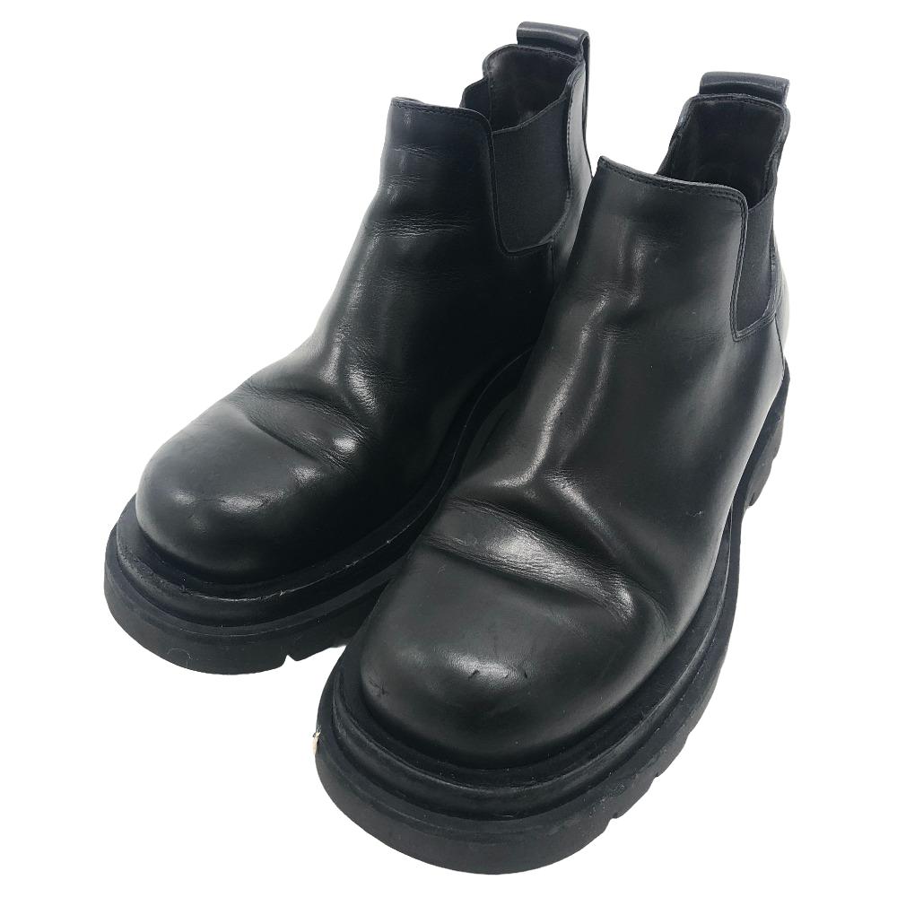 BOTTEGAVENETA boots leather black Side gore boots Rug Women 36