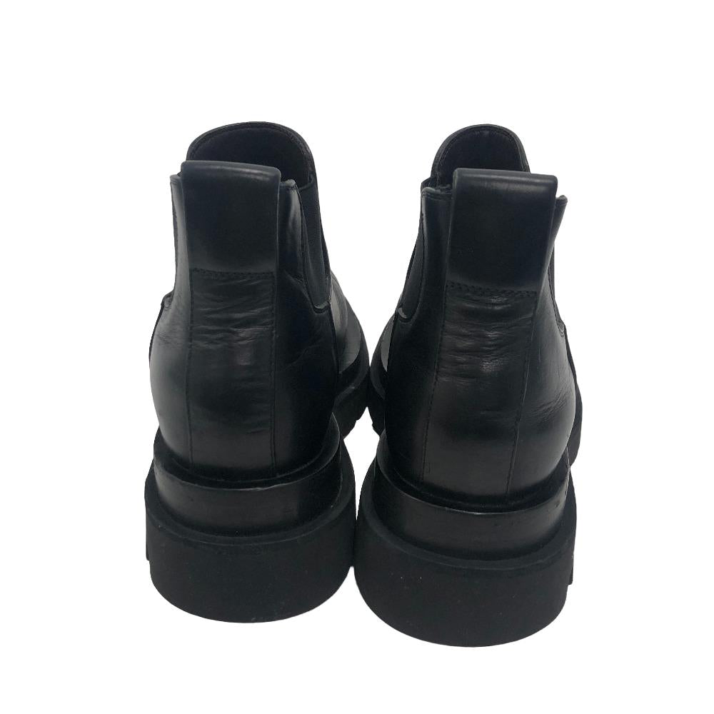 BOTTEGAVENETA boots leather black Side gore boots Rug Women 36