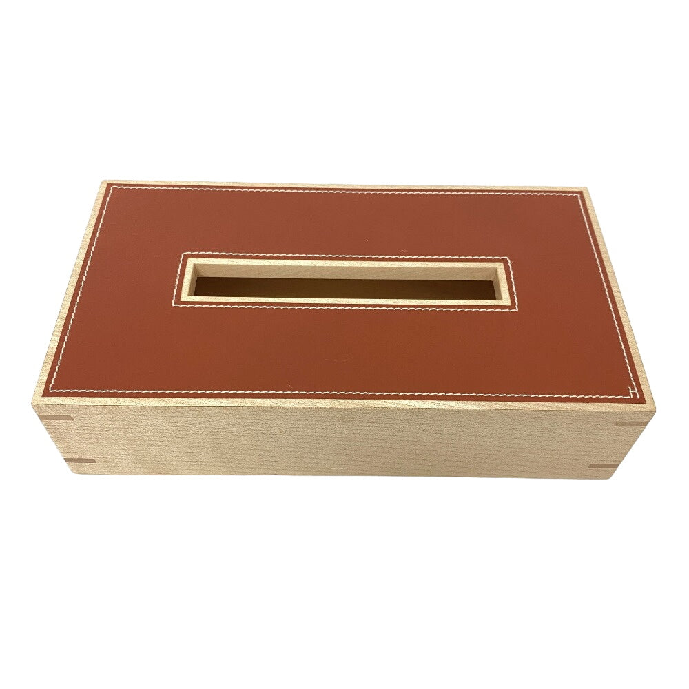 HERMES Interior other Wood Brown Tissue box Playard PM Women(Unisex)