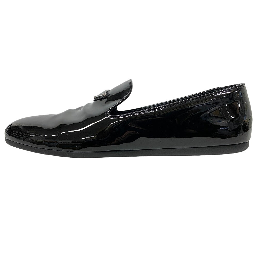 PRADA Slip-on 2S2914 Patent leather black Triangle logo mens 10