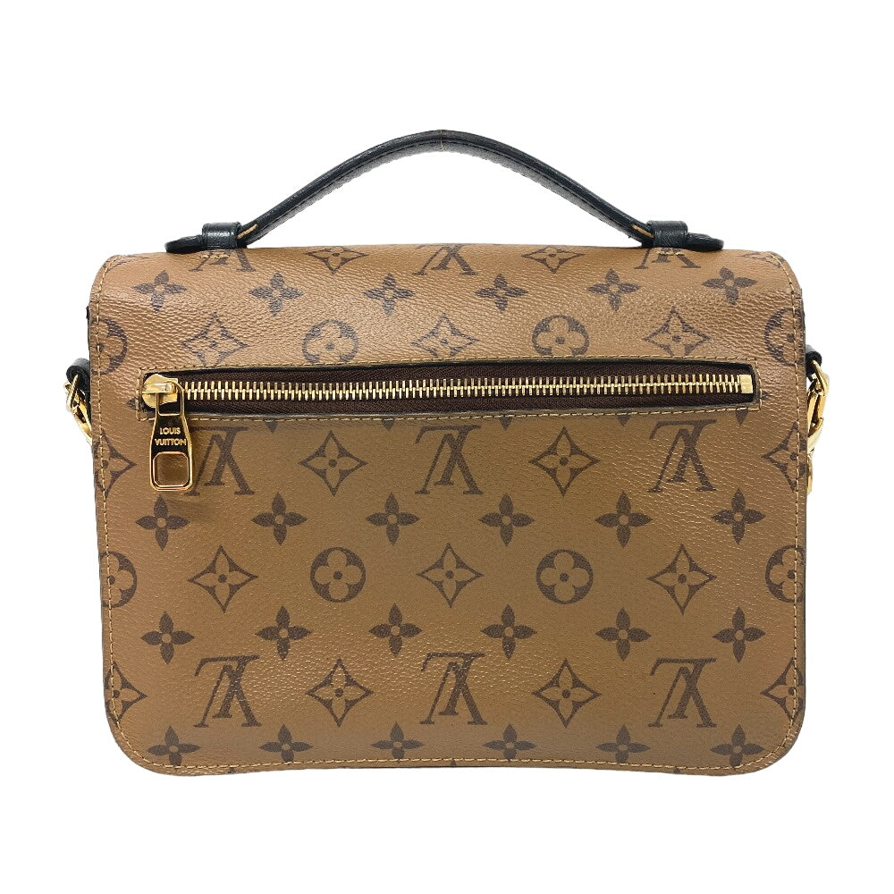 LOUIS VUITTON Shoulder Bag M44876 leather Brown Monogram reverse Pochette Metis MM Women