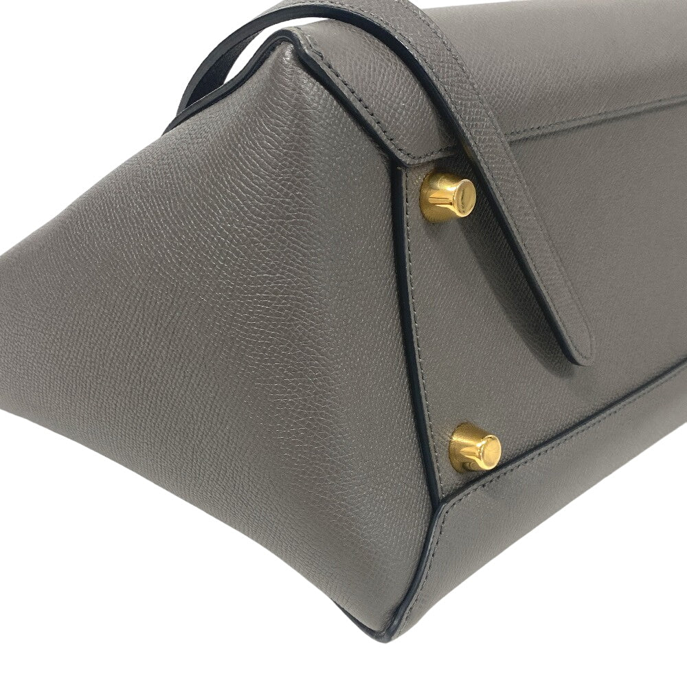 CELINE Handbag leather gray 2WAY Belt bag mini Women