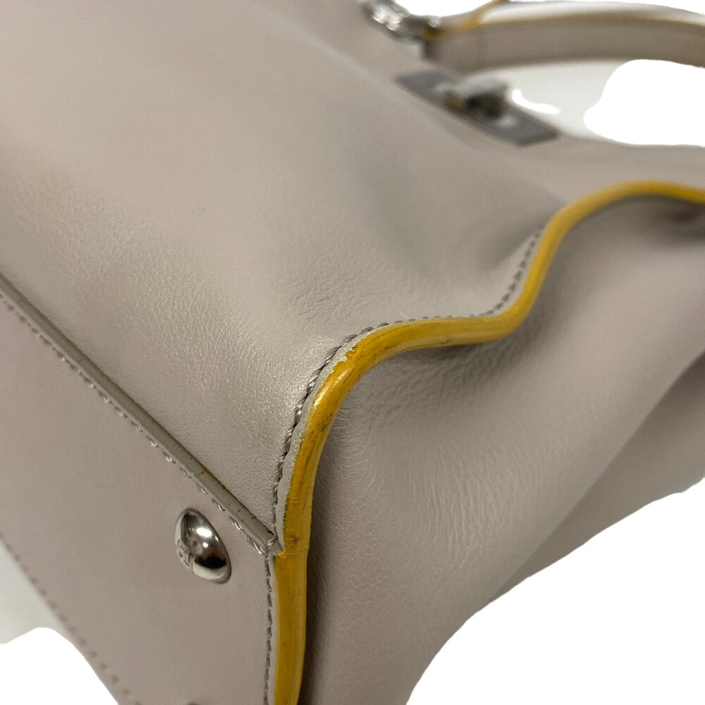 FENDI Handbag 8BN290 leather gray Peekaboo Women