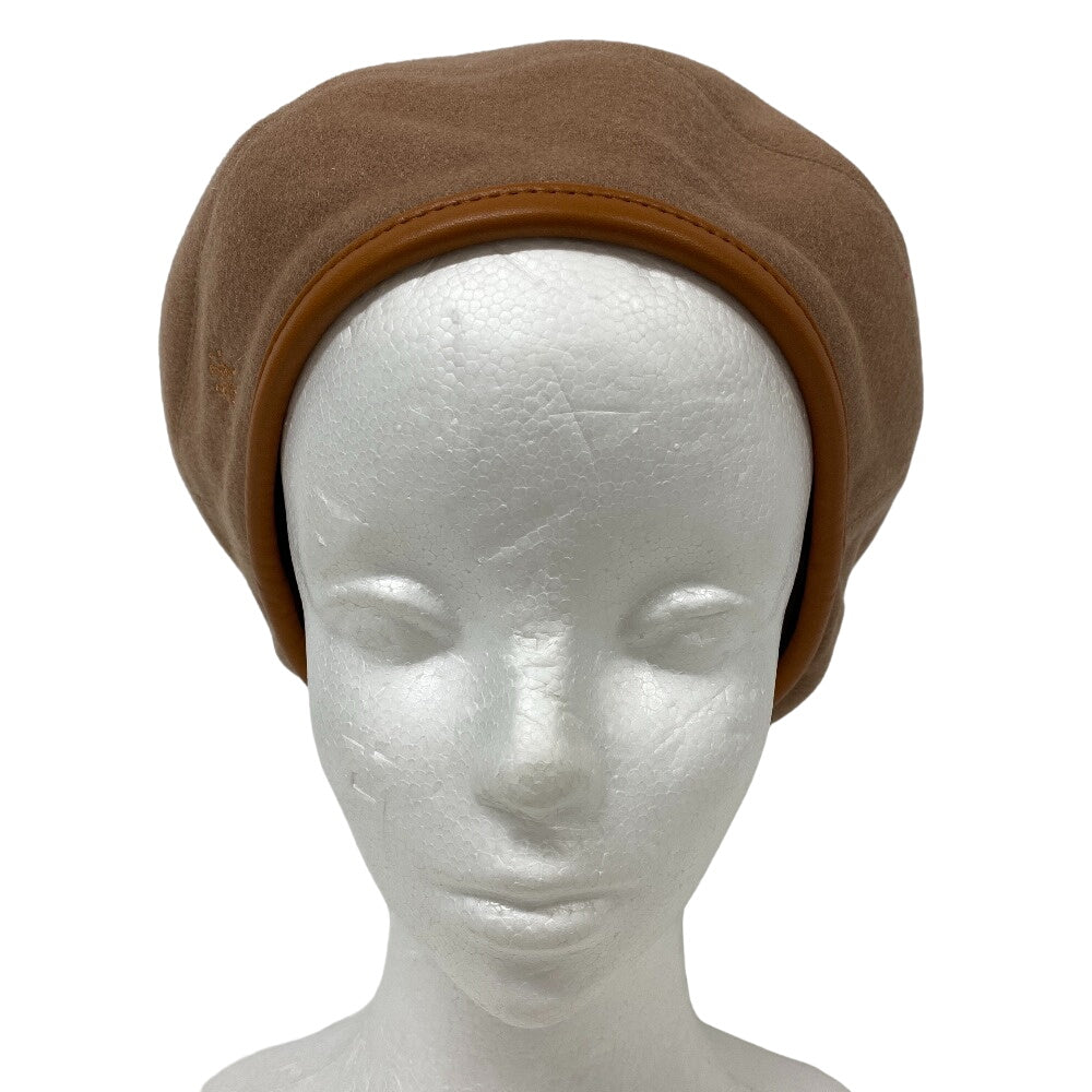 HERMES beret Brown diamond Brown Serie Women(Unisex) 57
