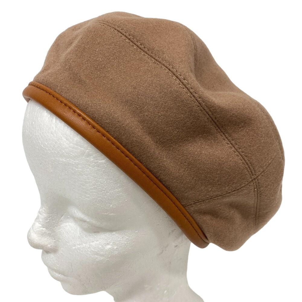 HERMES beret Brown diamond Brown Serie Women(Unisex) 57