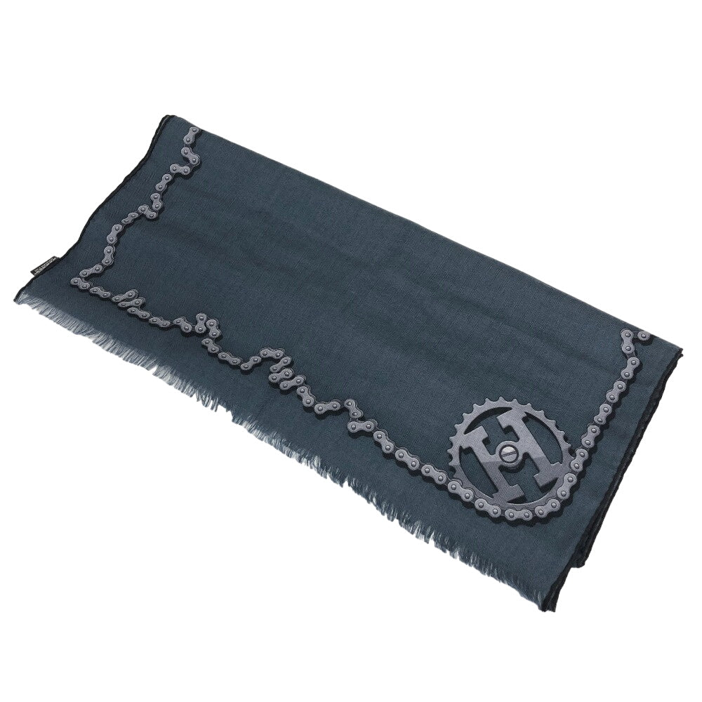 HERMES Stall Cashmere, Silk Navy Cheval Dechaine Women