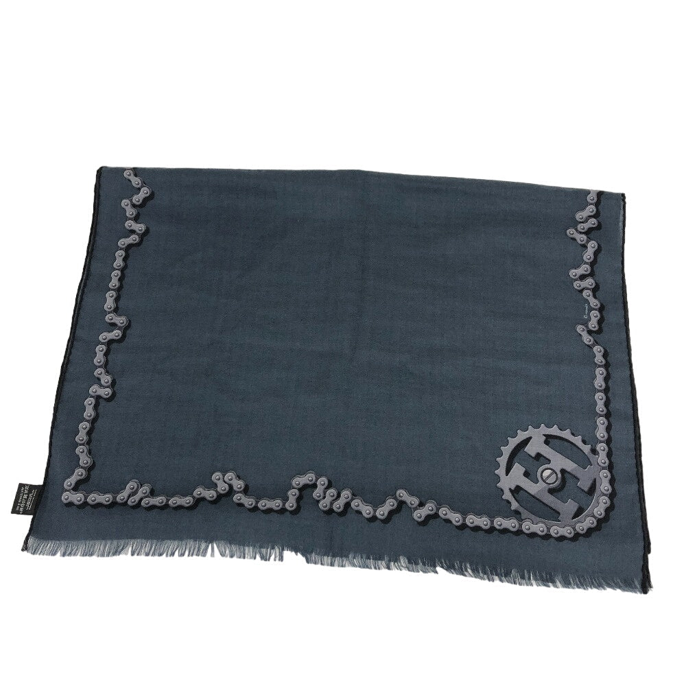 HERMES Stall Cashmere, Silk Navy Cheval Dechaine Women