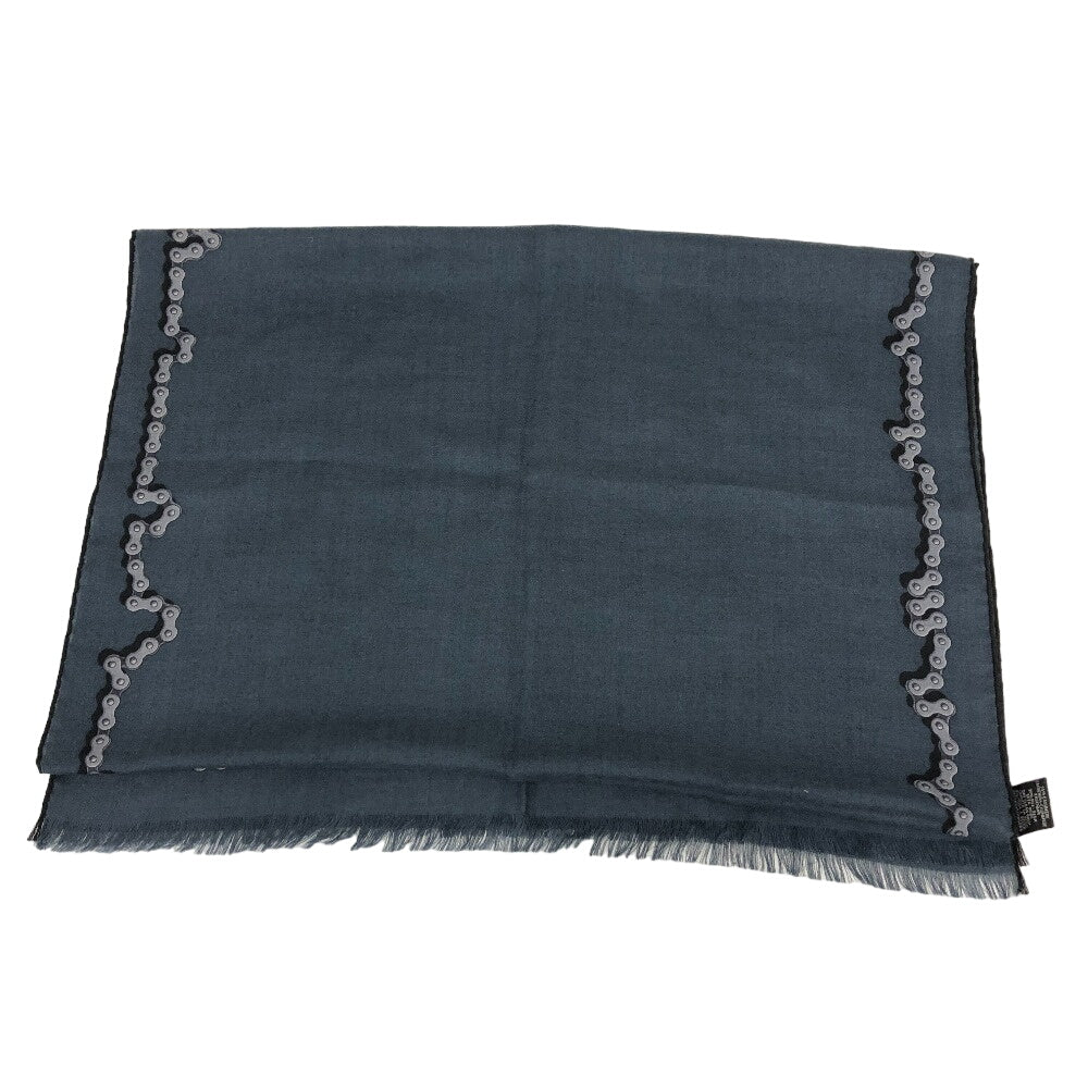 HERMES Stall Cashmere, Silk Navy Cheval Dechaine Women