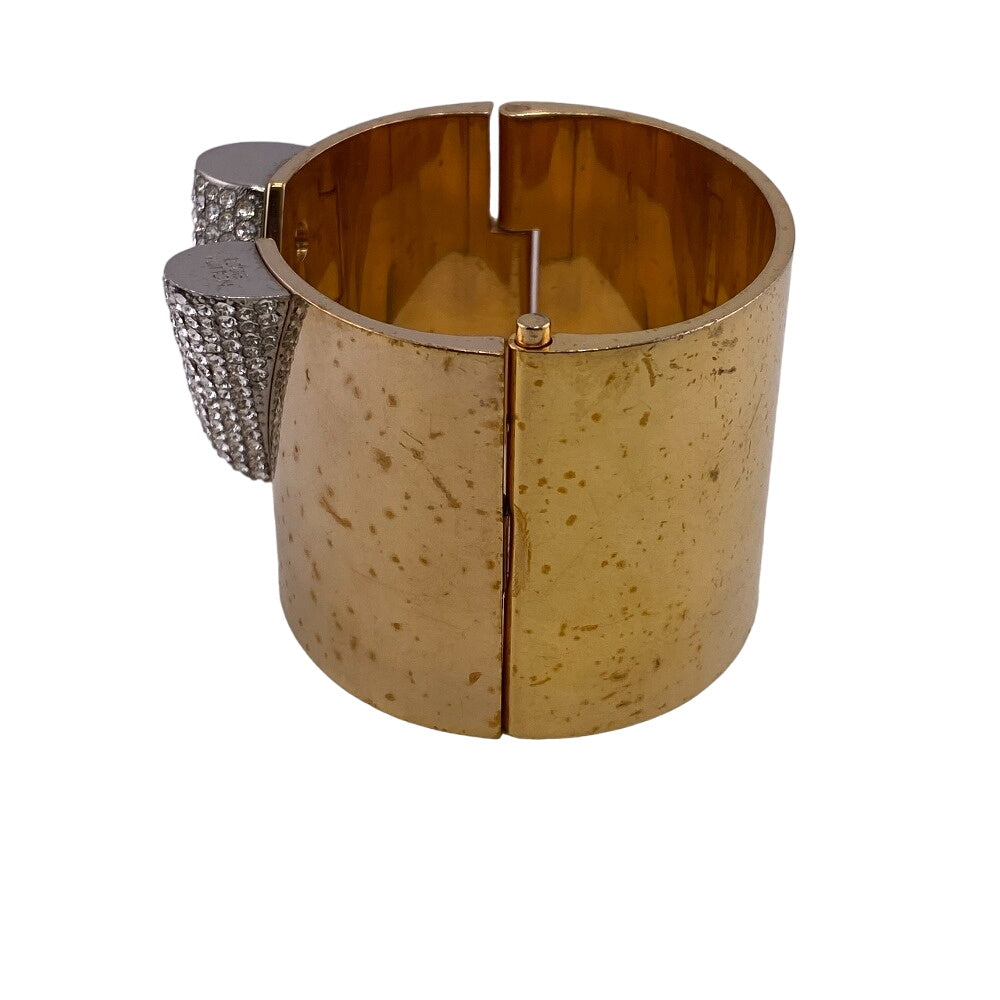 LOUIS VUITTON Bangle M68157 Gold Plated gold Rhinestone Essential V mens(Unisex)