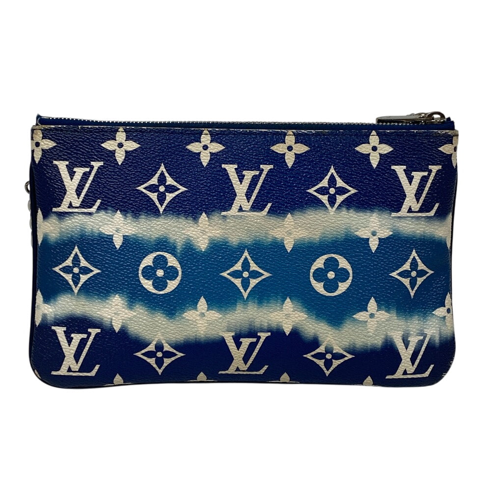 LOUIS VUITTON Pochette M69124 leather blue LV Escal Pochette double zip unisex(Unisex)