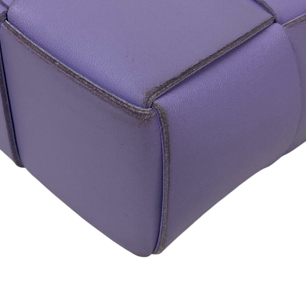 BOTTEGAVENETA Handbag leather purple 2WAY handbag Maxi INTRECCIATO Cassette Women