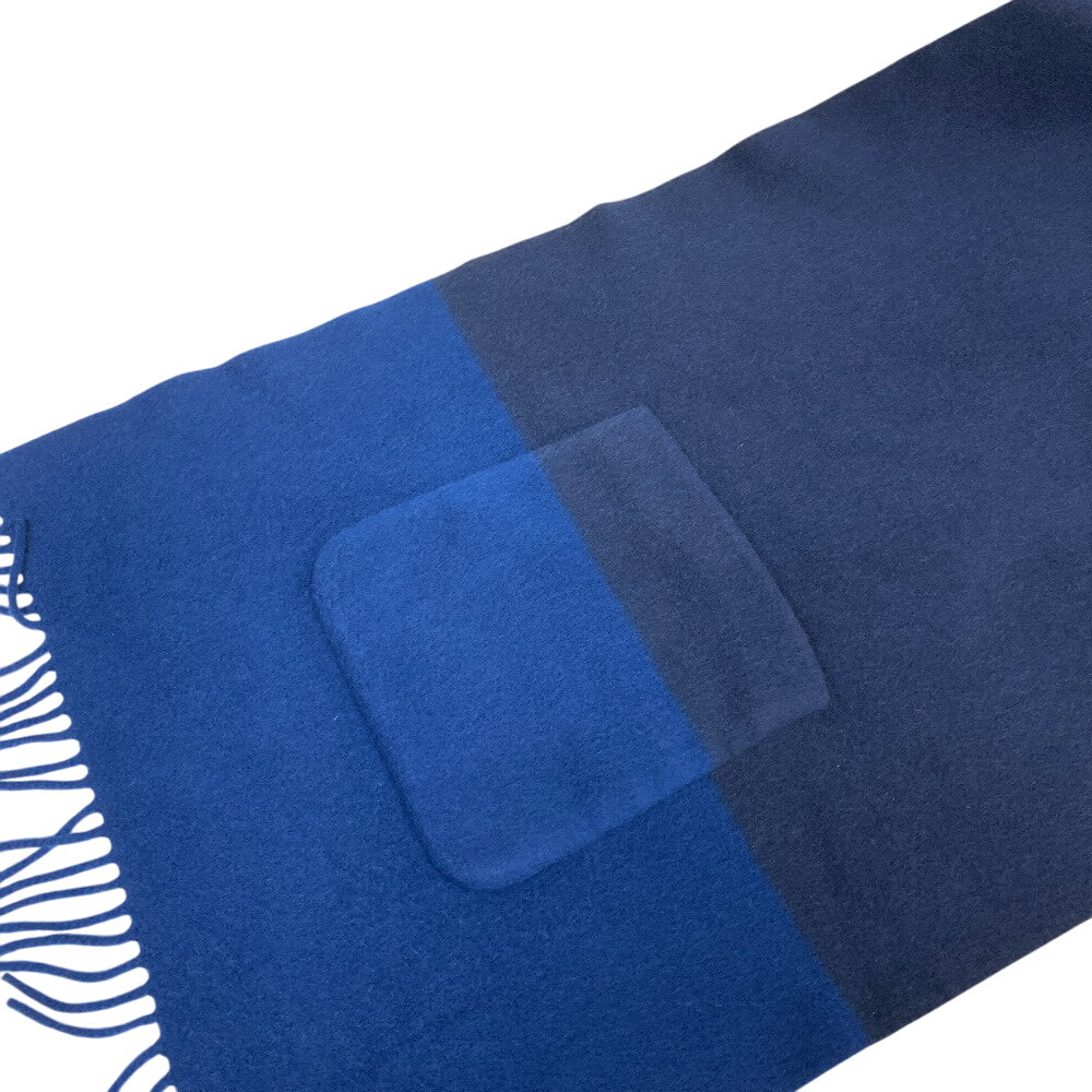 HERMES Scarf H259096S cashmere Navy 22AW Alumet Women