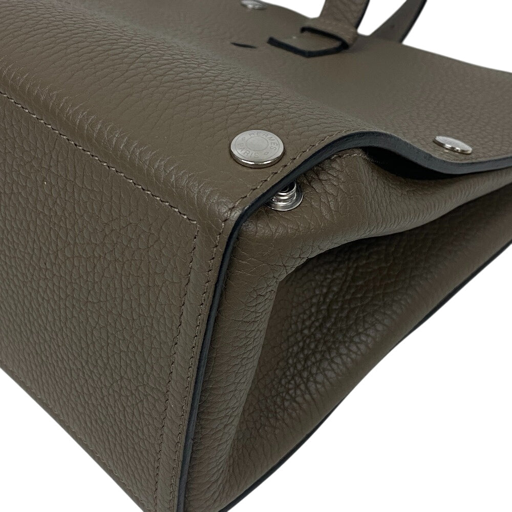 HERMES Handbag Taurillon Clemence, Leather Etope Taurillon Clemence sack velo Women