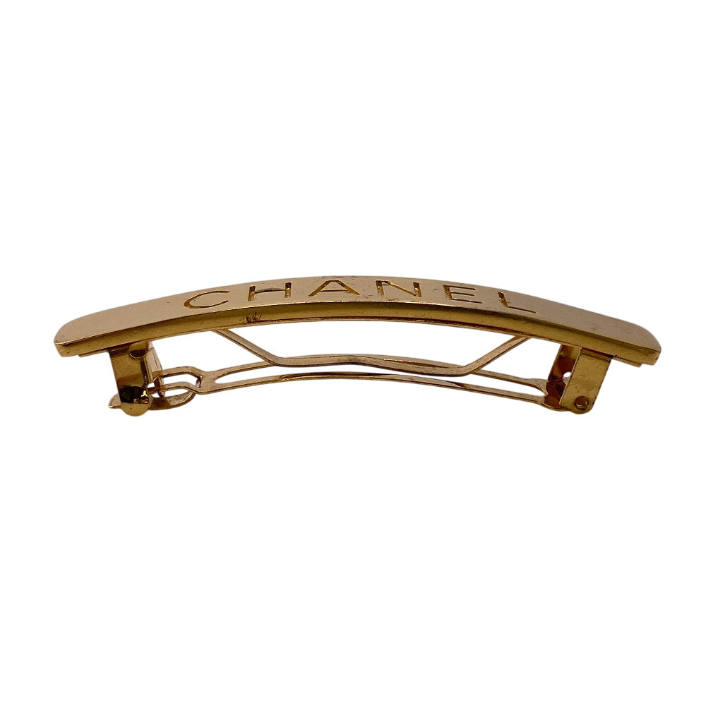 CHANEL hair accessory Gold Plated gold logo