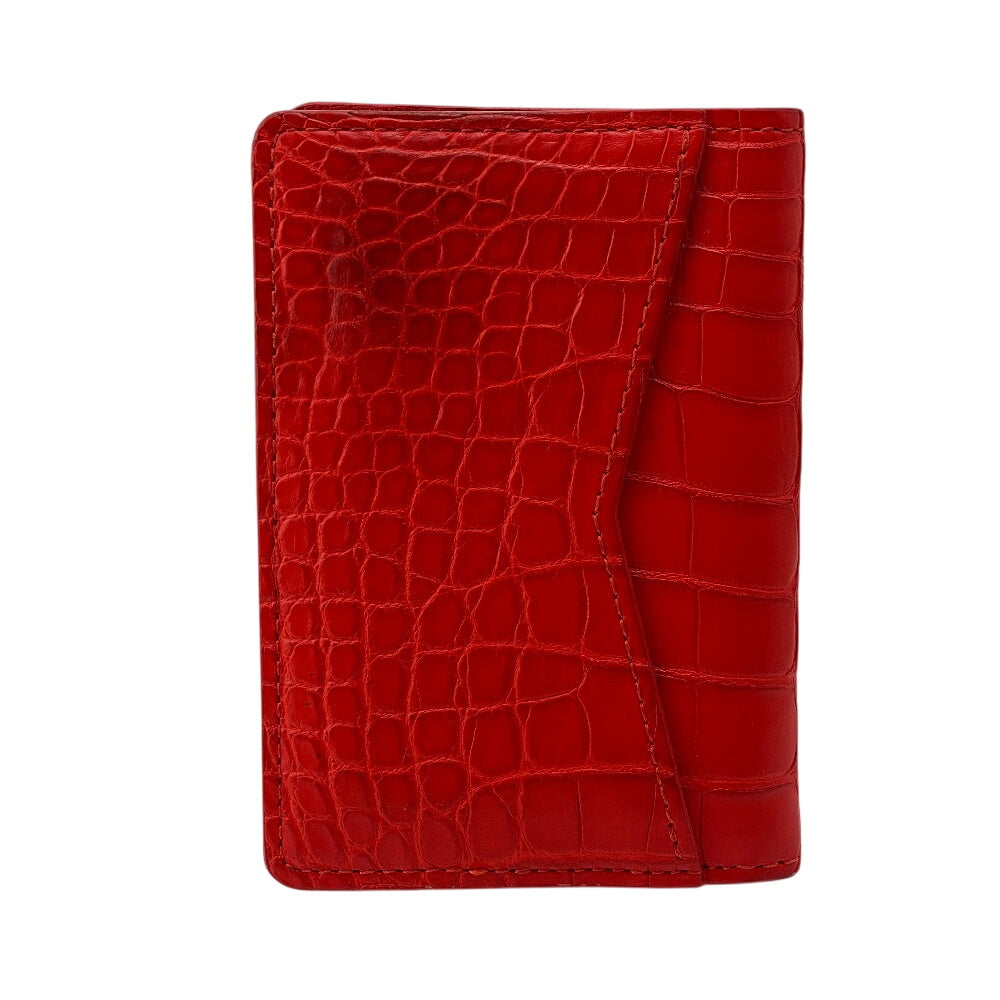 LOUIS VUITTON Card Case Exotic leather Red Organizer De Poch Women