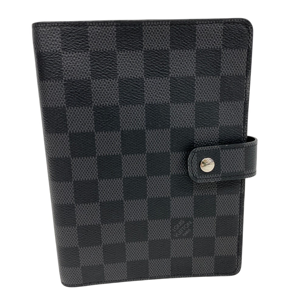 LOUIS VUITTON Notebook cover R20242 Damier Grafitte black Damier Grafitte Agenda MM mens