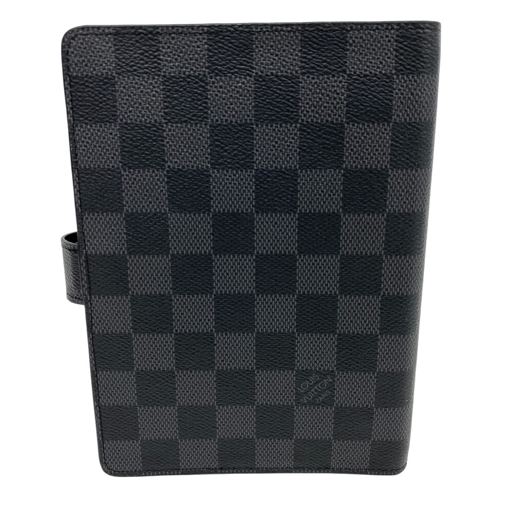 LOUIS VUITTON Notebook cover R20242 Damier Grafitte black Damier Grafitte Agenda MM mens