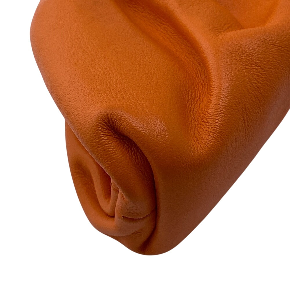 BOTTEGAVENETA Coin case leather Orange Gamaguchi The Pouch Leather Women