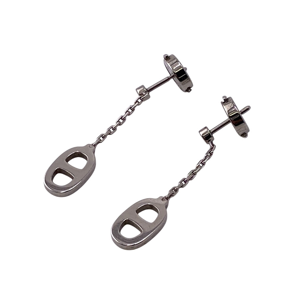 HERMES Pierce Gold Plated Silver Chene Dunkle Women