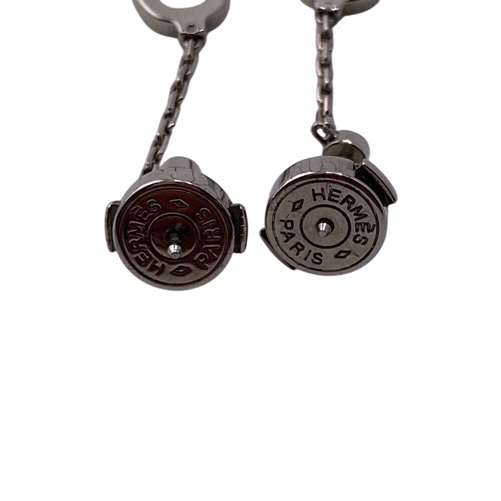 HERMES Pierce Gold Plated Silver Chene Dunkle Women