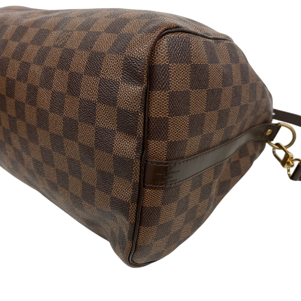 LOUIS VUITTON Mini Boston Duffel bag N41182 leather Brown Damier Speedy bandouliere 35