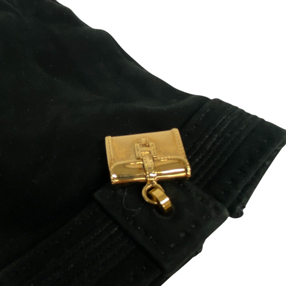 HERMES gloves Suede black Bolide Jige Women 8