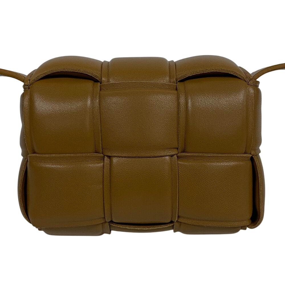 BOTTEGAVENETA Shoulder Bag 716648 leather beige cassette Candy Padded Women