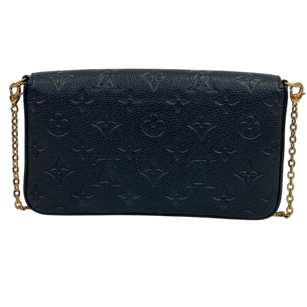 LOUIS VUITTON Pochette M82477 leather Noir Monogram Ann Platt Pochette Felice