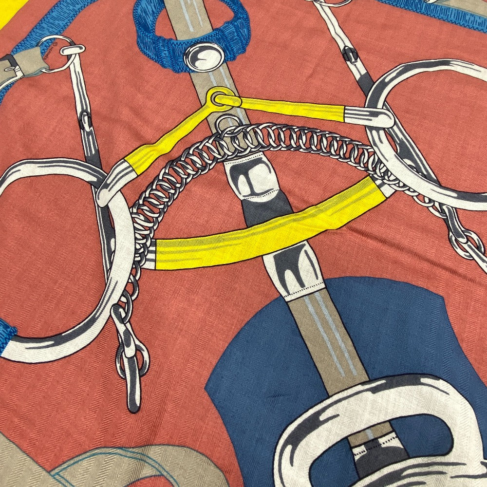 HERMES Stall Cashmere, Silk multicolor Caregean Eperon d'or golden spurs Women