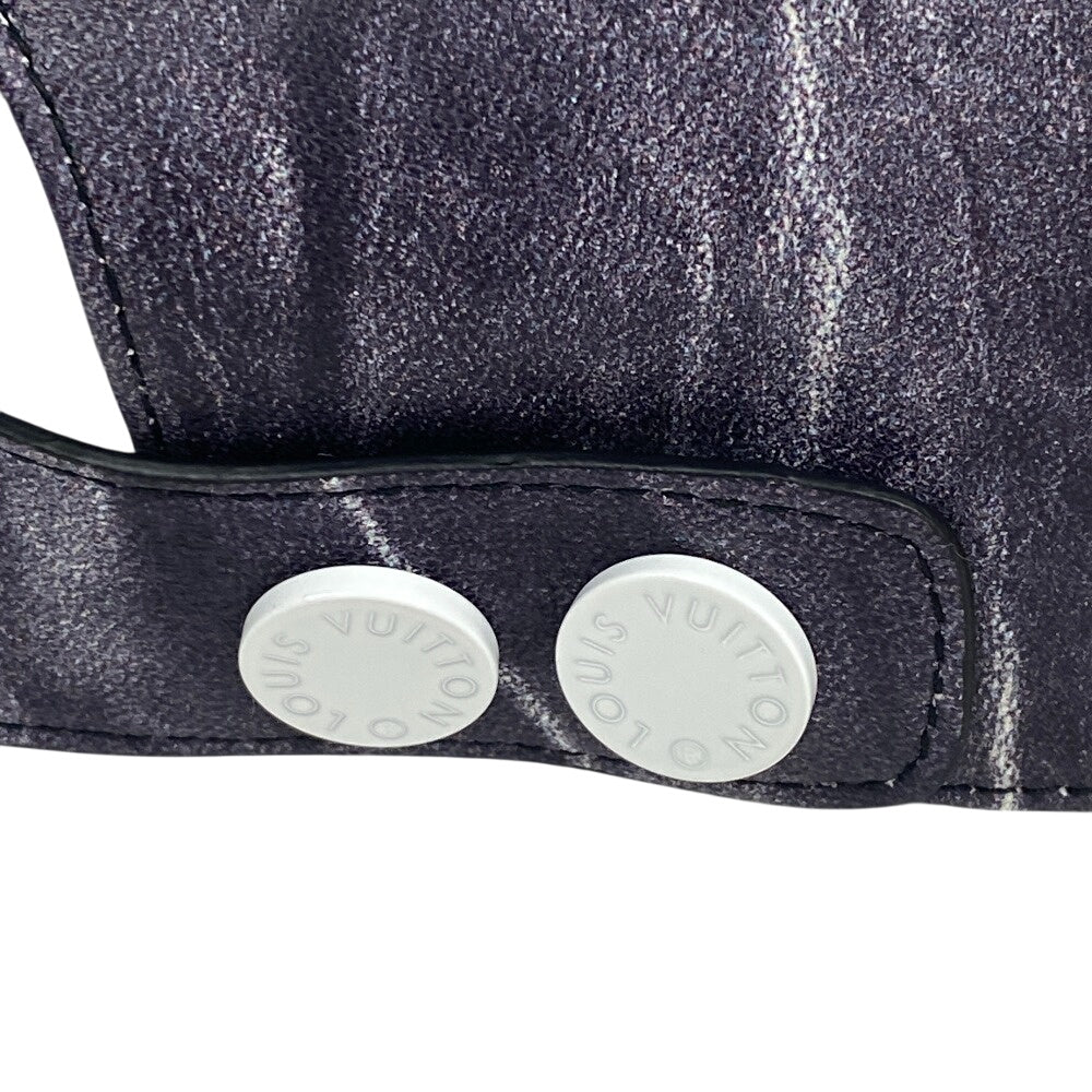 LOUIS VUITTON cap MP2334 lambskin Gray type Vuitton MP2334 Newsboy cap tie & diquill 1.0 mens