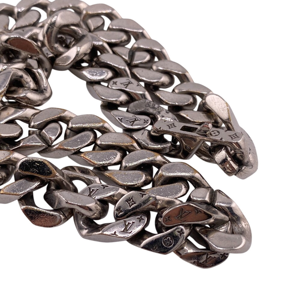 LOUIS VUITTON Necklace M69987 metal Silver Collier LVChain Links