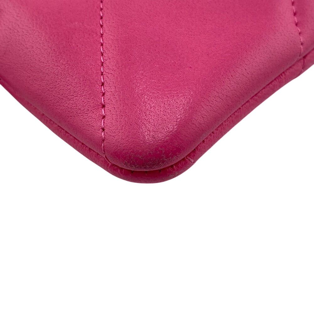 CHANEL Coin case lambskin pink Matrasse COCO Mark chanel 19