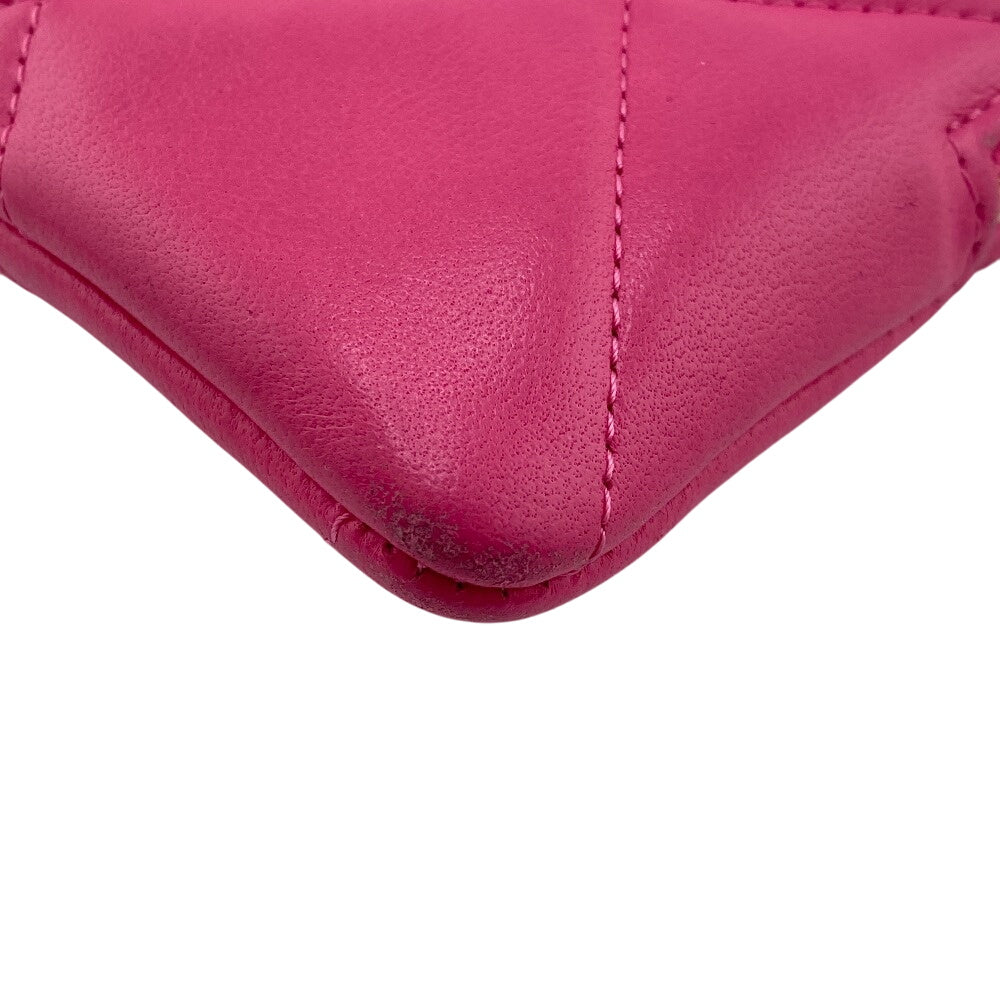 CHANEL Coin case lambskin pink Matrasse COCO Mark chanel 19