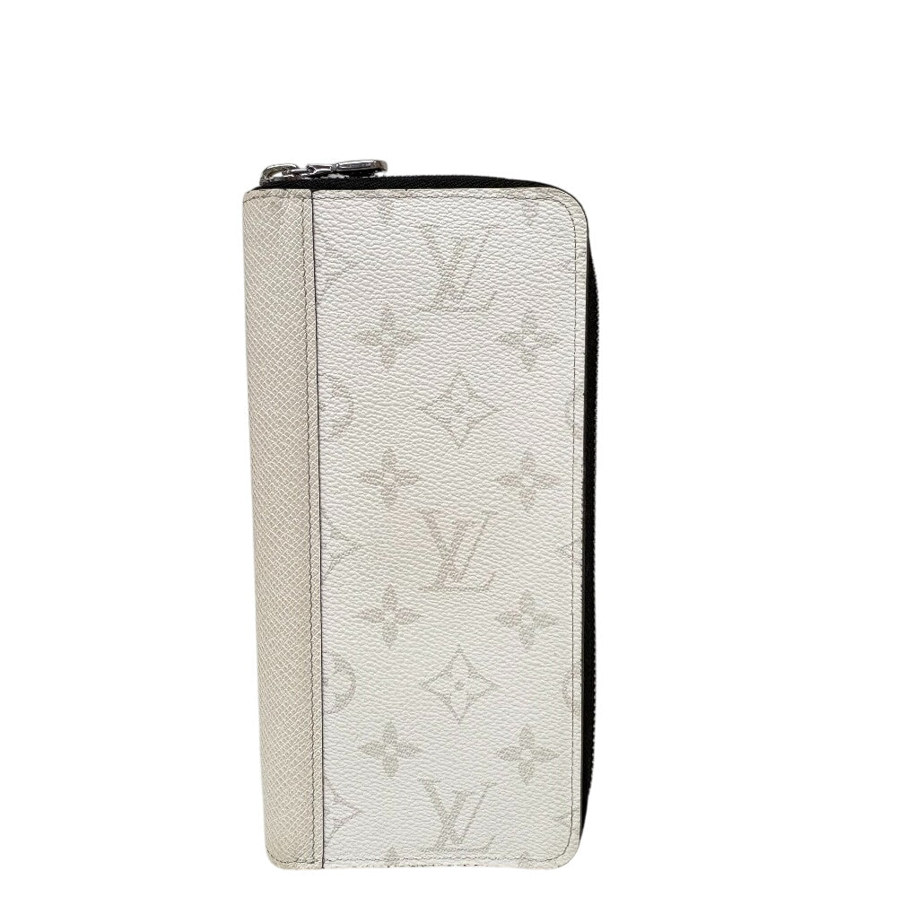 LOUIS VUITTON Long Wallet Purse M31078 leather white Taigalama Zippy Wallet Vertical Women