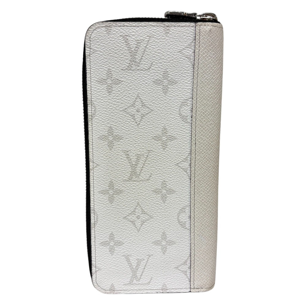 LOUIS VUITTON Long Wallet Purse M31078 leather white Taigalama Zippy Wallet Vertical Women