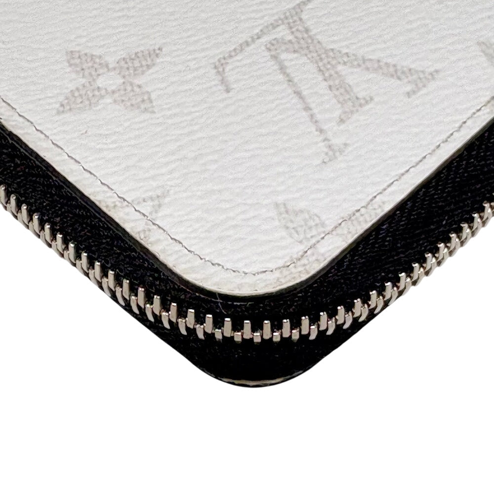 LOUIS VUITTON Long Wallet Purse M31078 leather white Taigalama Zippy Wallet Vertical Women