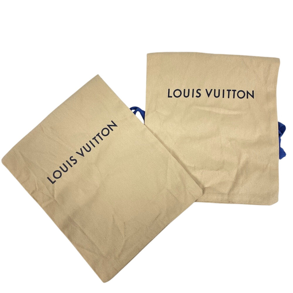 LOUIS VUITTON loafers leather black LV Circle Logo Chain Orsay Line Women 36 1/2