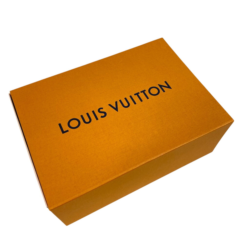 LOUIS VUITTON loafers leather black LV Circle Logo Chain Orsay Line Women 36 1/2