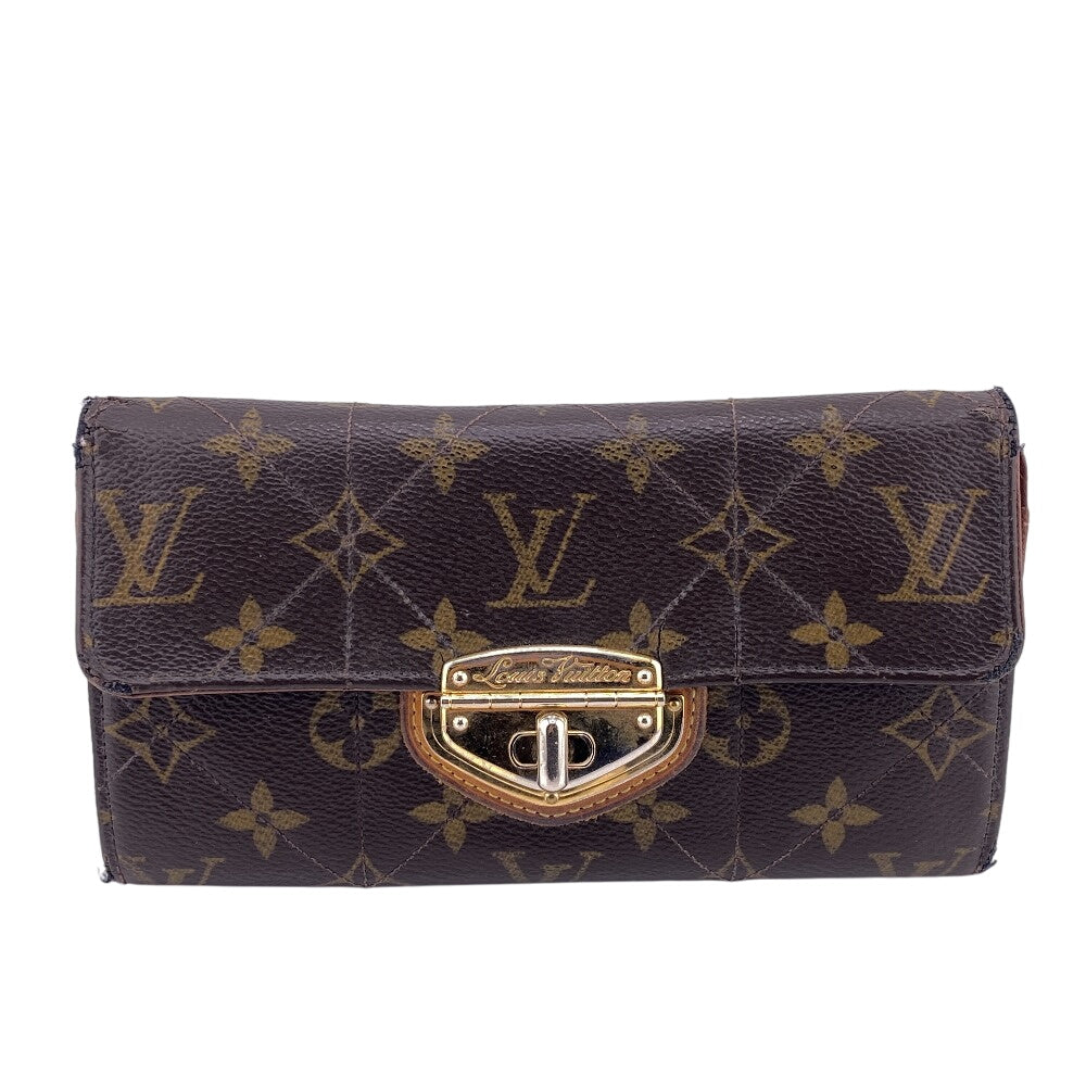 LOUIS VUITTON Long Wallet Purse M66556 Monogram Brown Turn lock Monogram Etoile Portefeuille Sarah Women
