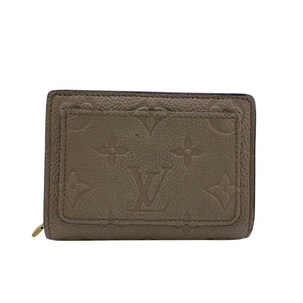 LOUIS VUITTON Tri-fold wallet M80152 leather beige Monogram Ann Platt Claire