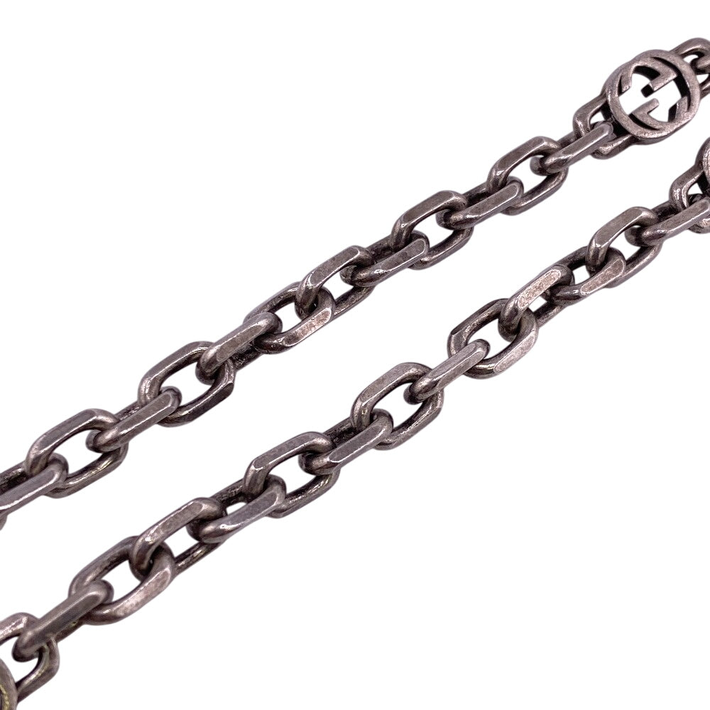 GUCCI Necklace Silver925 Silver Interlocking G Women(Unisex)