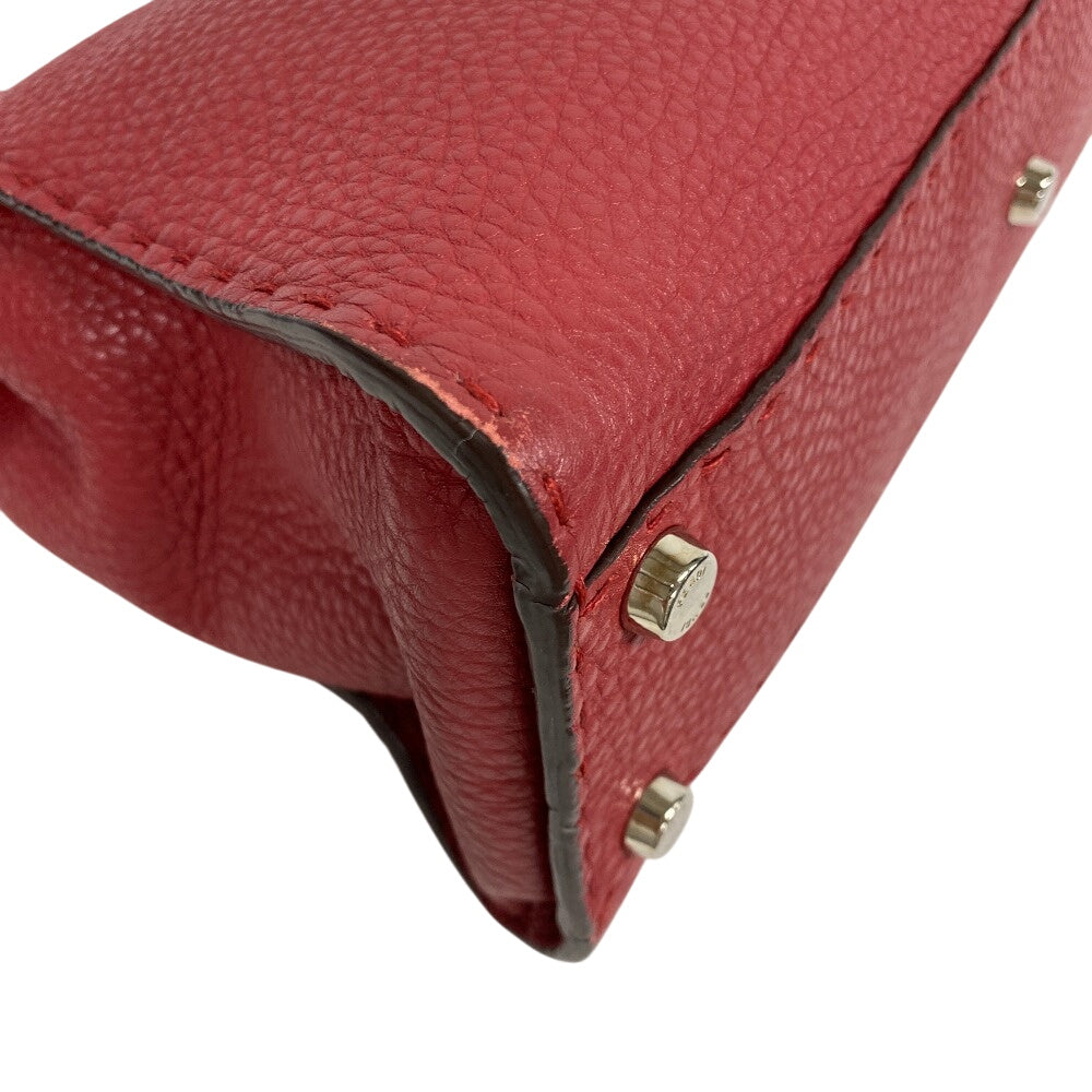 FENDI Handbag 8BN226 leather Red Peekaboo Celeria Women