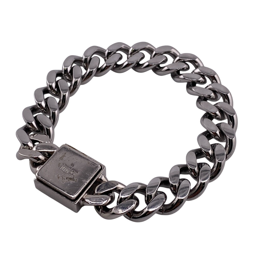 FENDI bracelet Silver Silver Chain Kihei FF mens