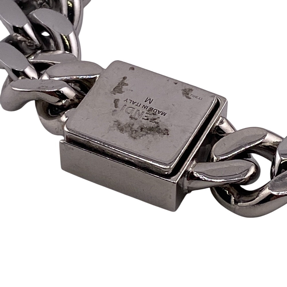 FENDI bracelet Silver Silver Chain Kihei FF mens
