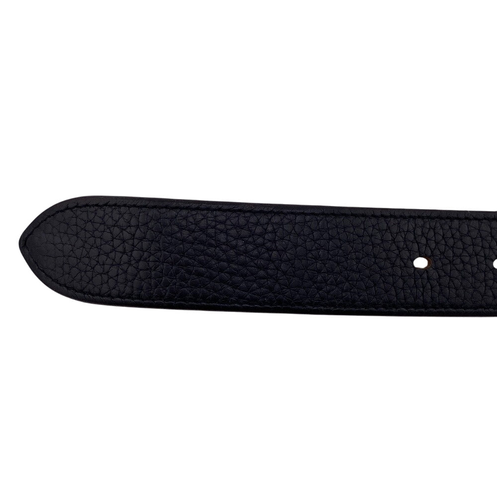 HERMES belt leather black Etriviere Women