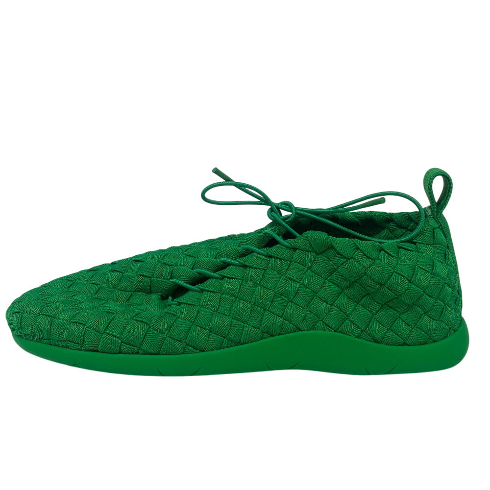BOTTEGAVENETA sneakers Leather, Fabric green INTRECCIATO mens 44