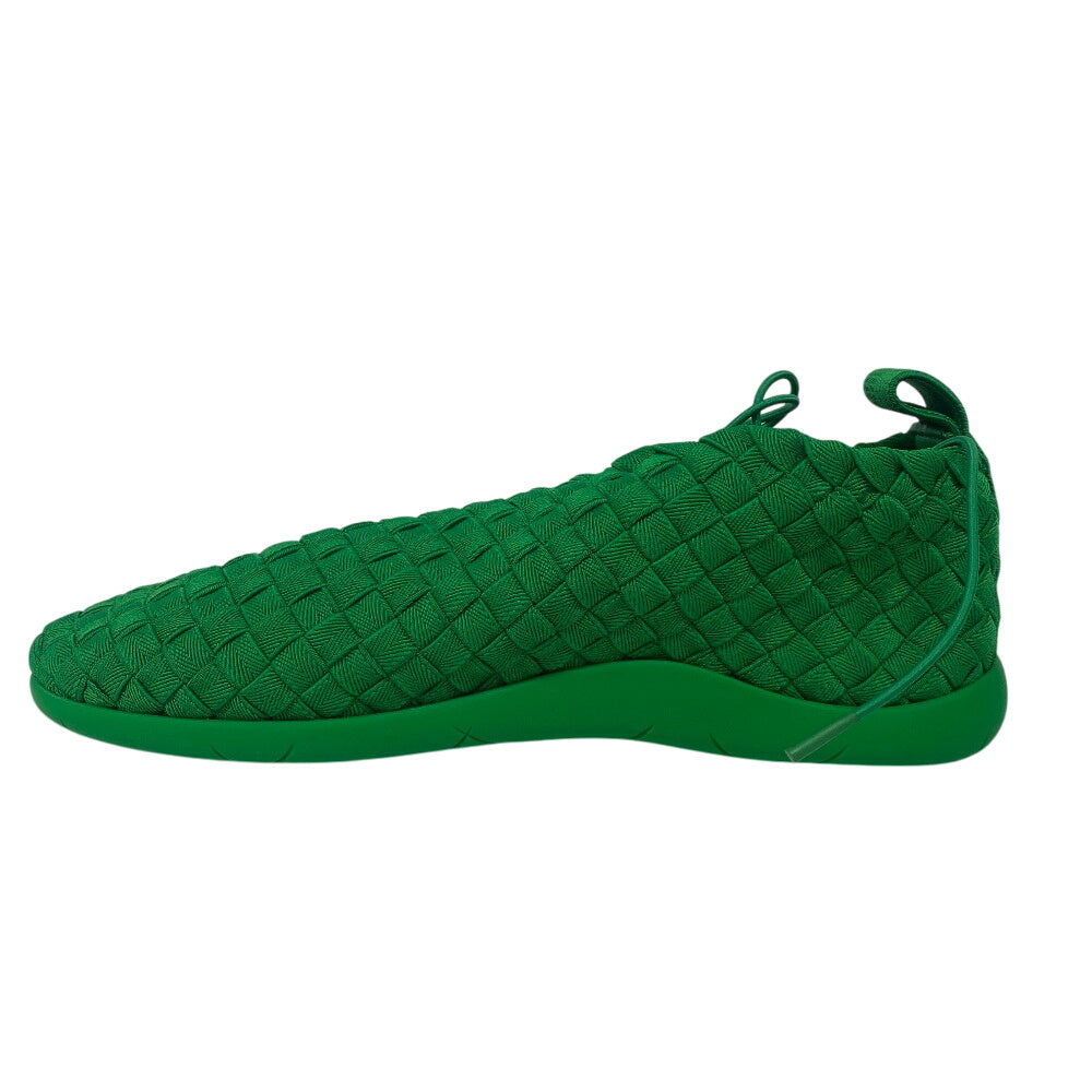 BOTTEGAVENETA sneakers Leather, Fabric green INTRECCIATO mens 44